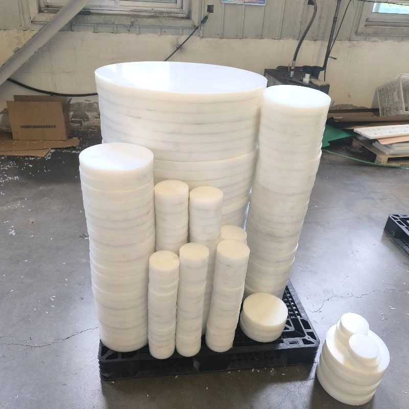 UHMW Round Pad – Wear-Resistant Industrial Spacer & Vibration Dampener | Custom Machined to Size