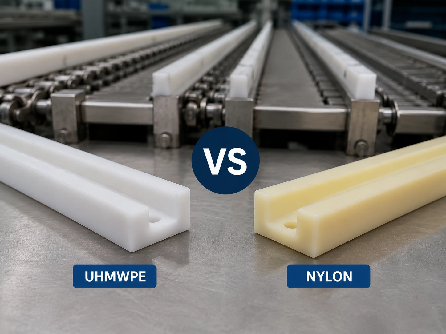 UHMWPE vs Nylon: Which Plastic Performs Better in Conveyor Systems?